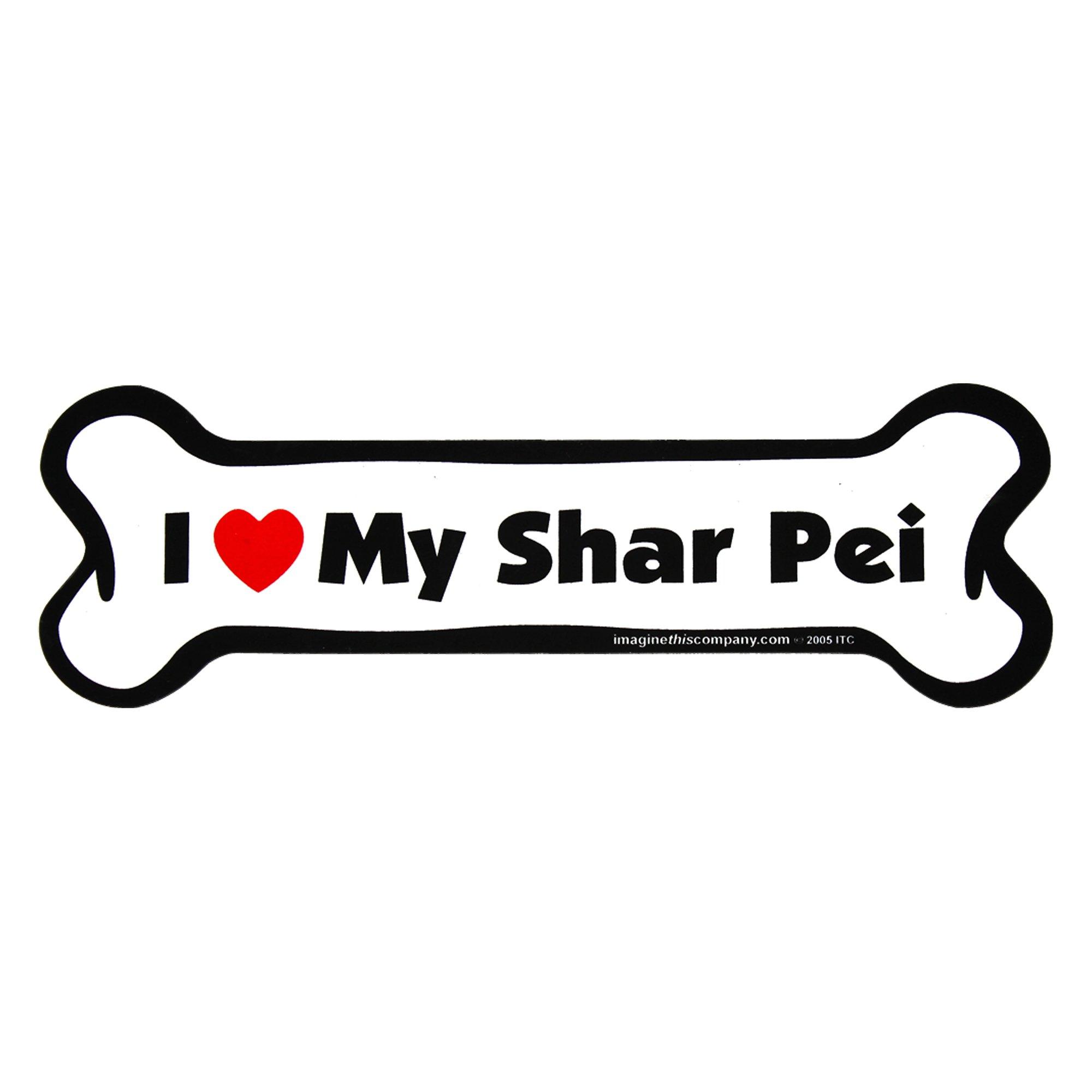 I Love My Dog Car Magnet: Breeds L - Z - Aaria Tees Aaria Tees