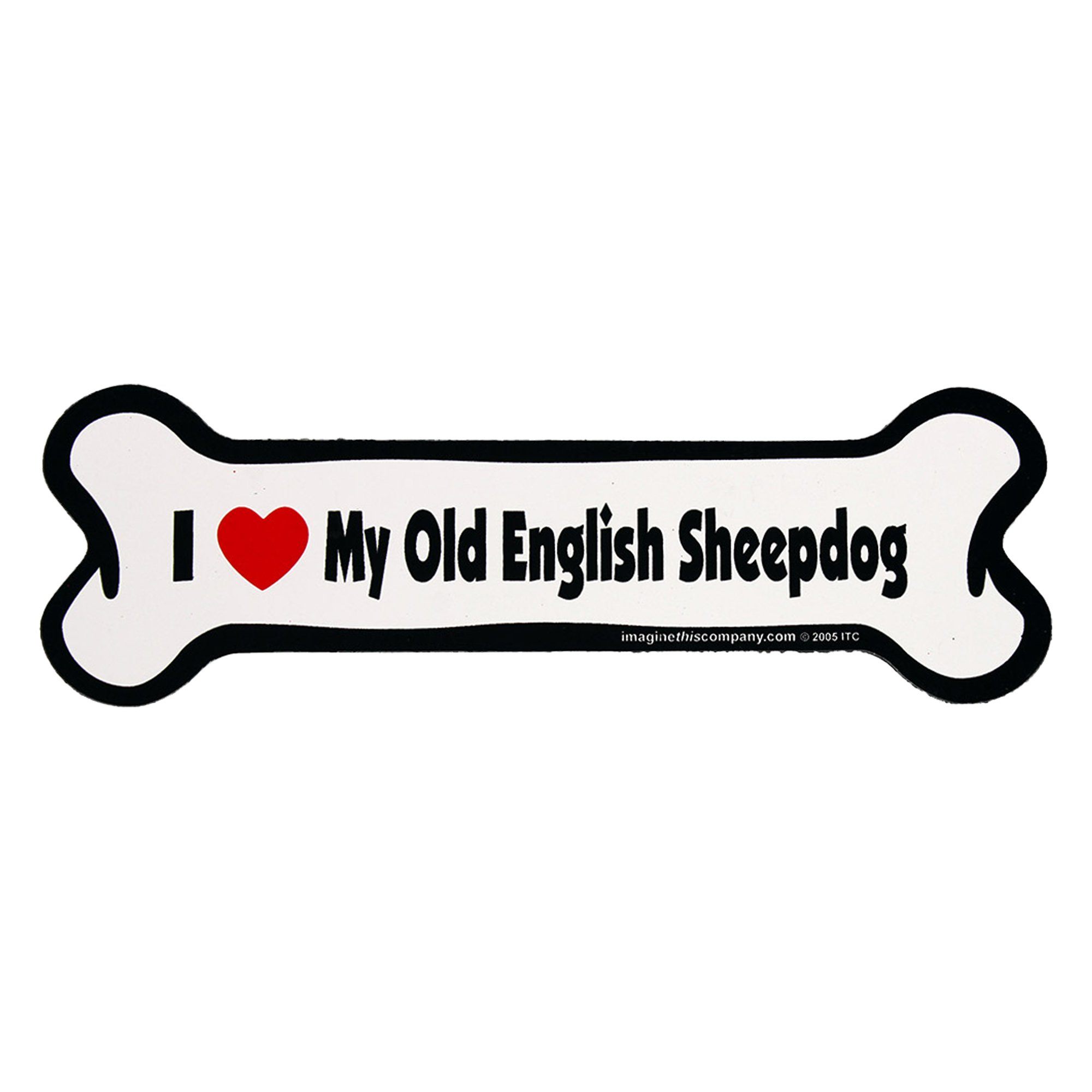 I Love My Dog Car Magnet: Breeds L - Z - Aaria Tees Aaria Tees