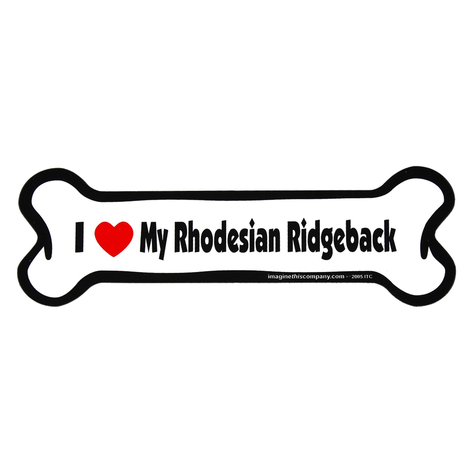 I Love My Dog Car Magnet: Breeds L - Z - Aaria Tees Aaria Tees