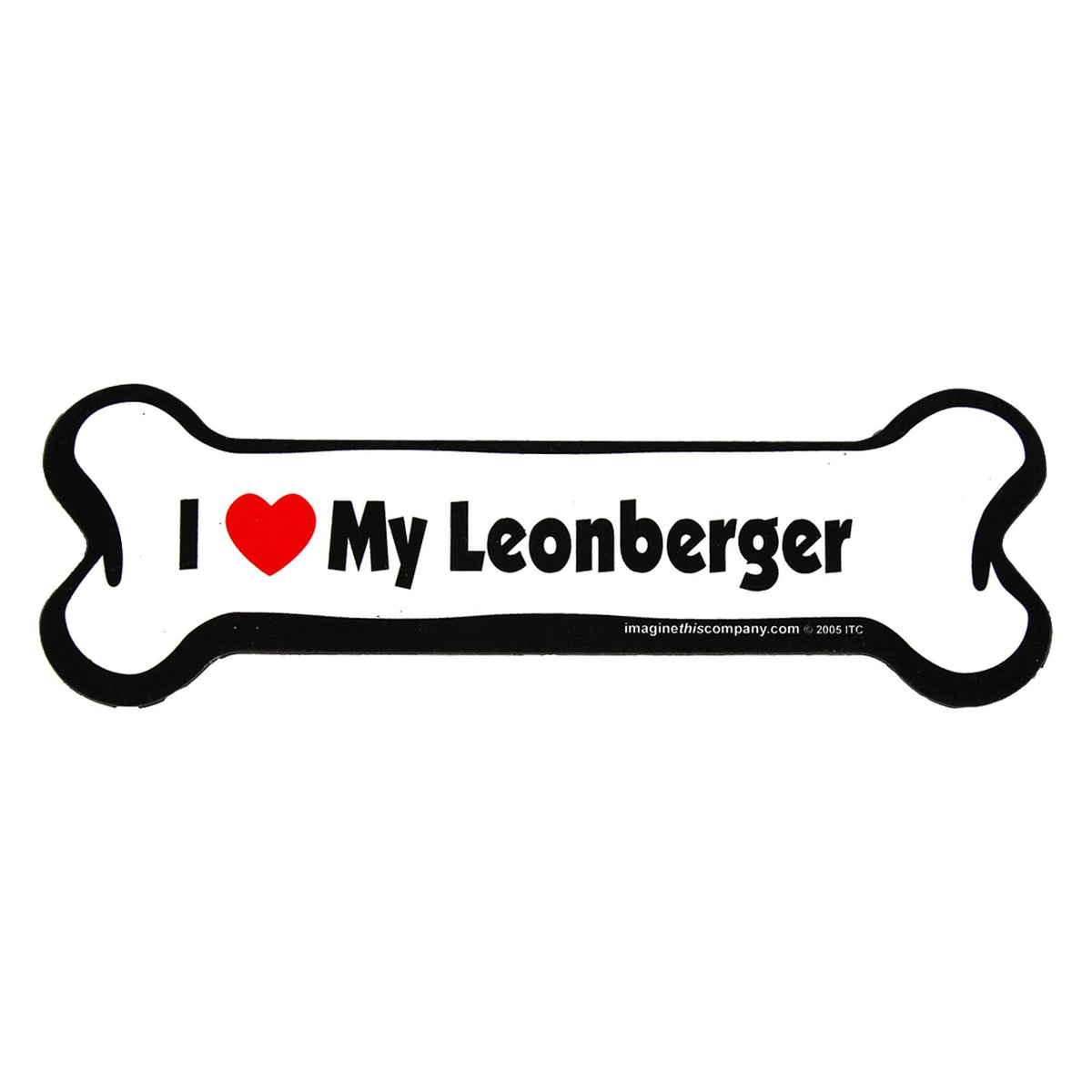 I Love My Dog Car Magnet: Breeds L - Z - Aaria Tees