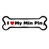 I Love My Dog Car Magnet: Breeds L - Z - Aaria Tees Aaria Tees