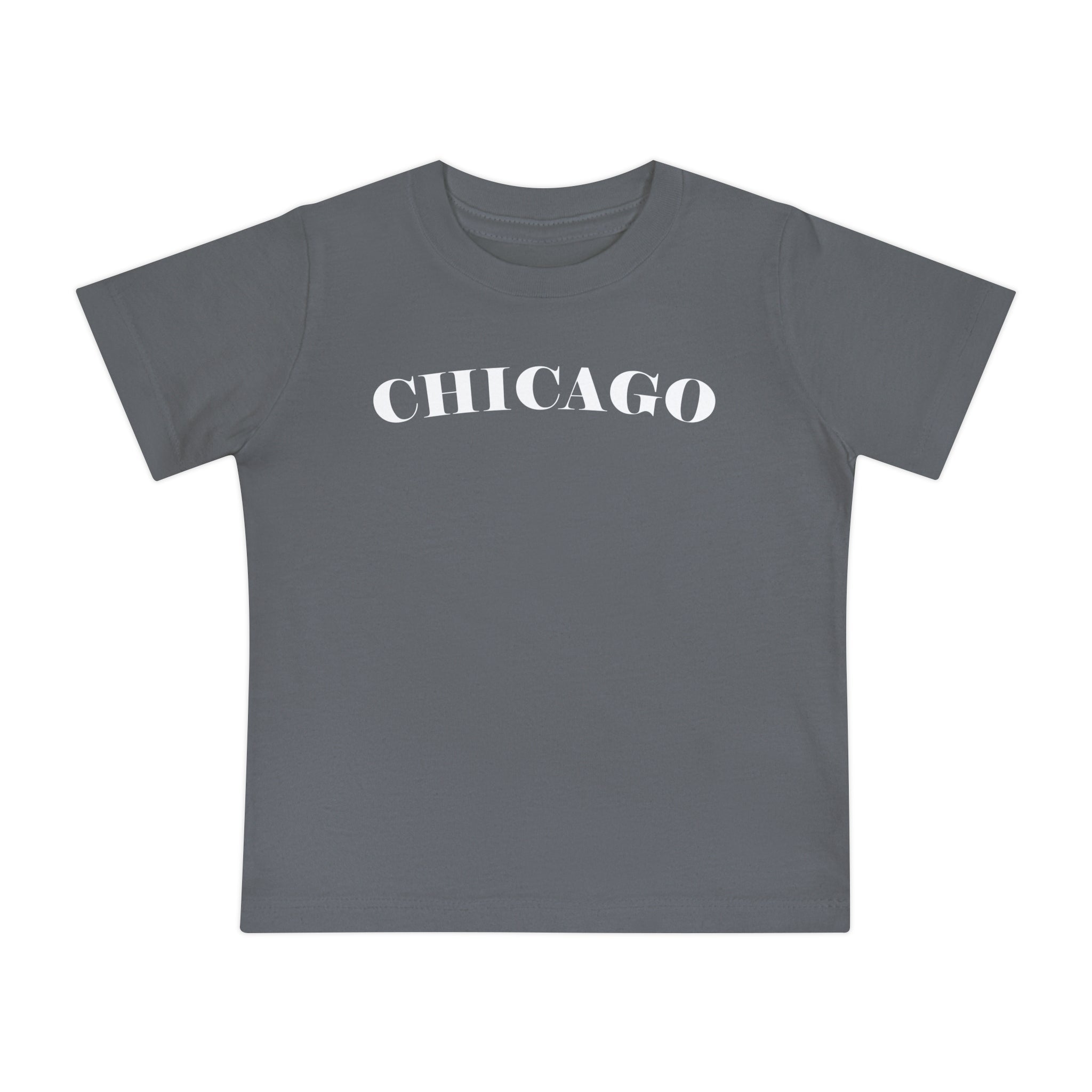 Mystery Noir Chicago Skyline Sunset Unisex Baby Short Sleeve T-Shirt - Aaria Tees Aaria Tees