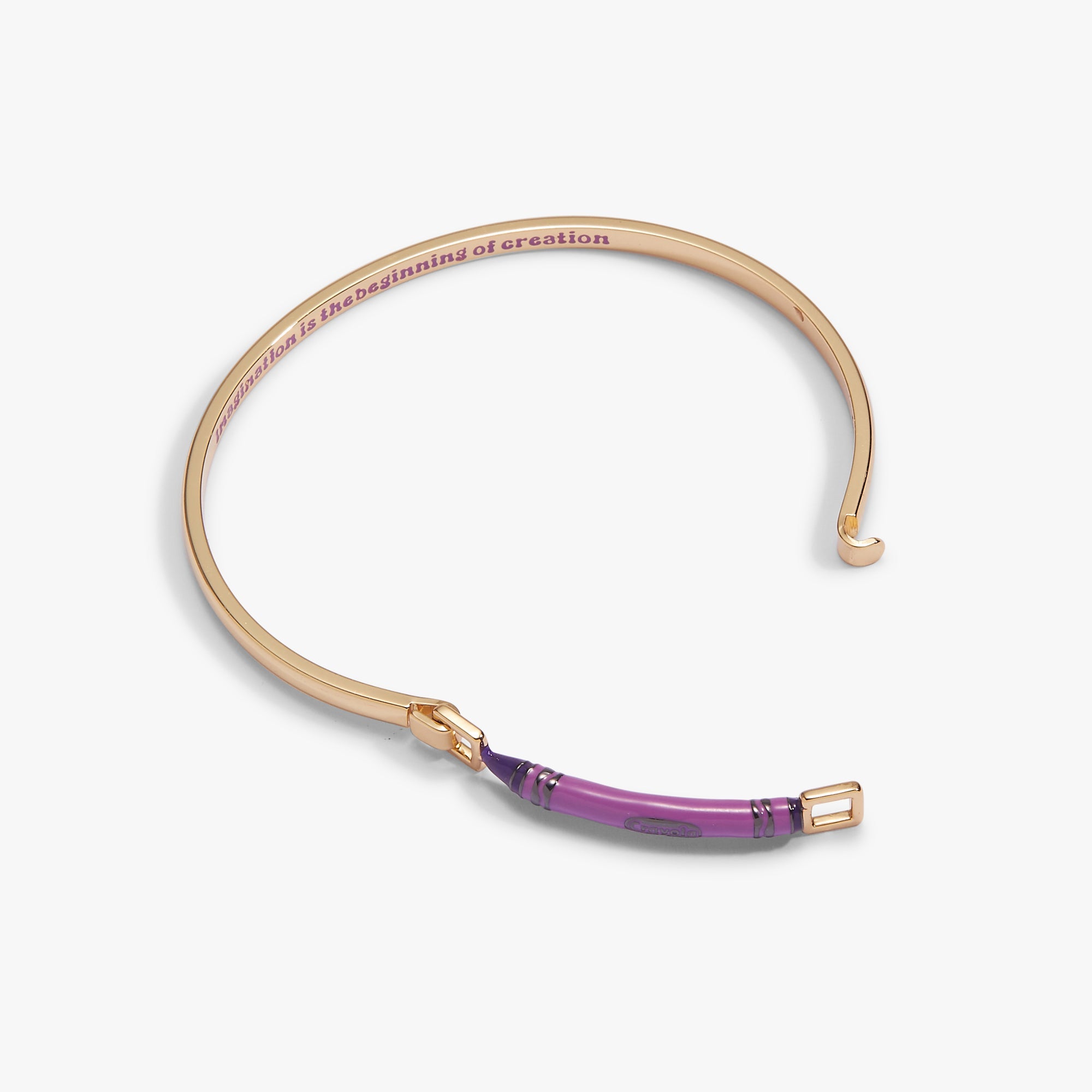 Crayola Royal Purple Crayon Tension Bangle - Aaria Tees Aaria Tees