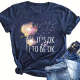 Women's Round Neck Short Sleeve T-Shirt, Summer Casual Tee - Aaria Tees Aaria Tees