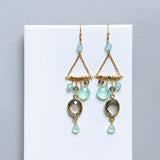 Smoky Quartz Chandie Earrings Aaria Tees