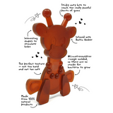 The Little Bamber - Natural Rubber & Baltic Amber Teething Toy - Aaria Tees Aaria Tees