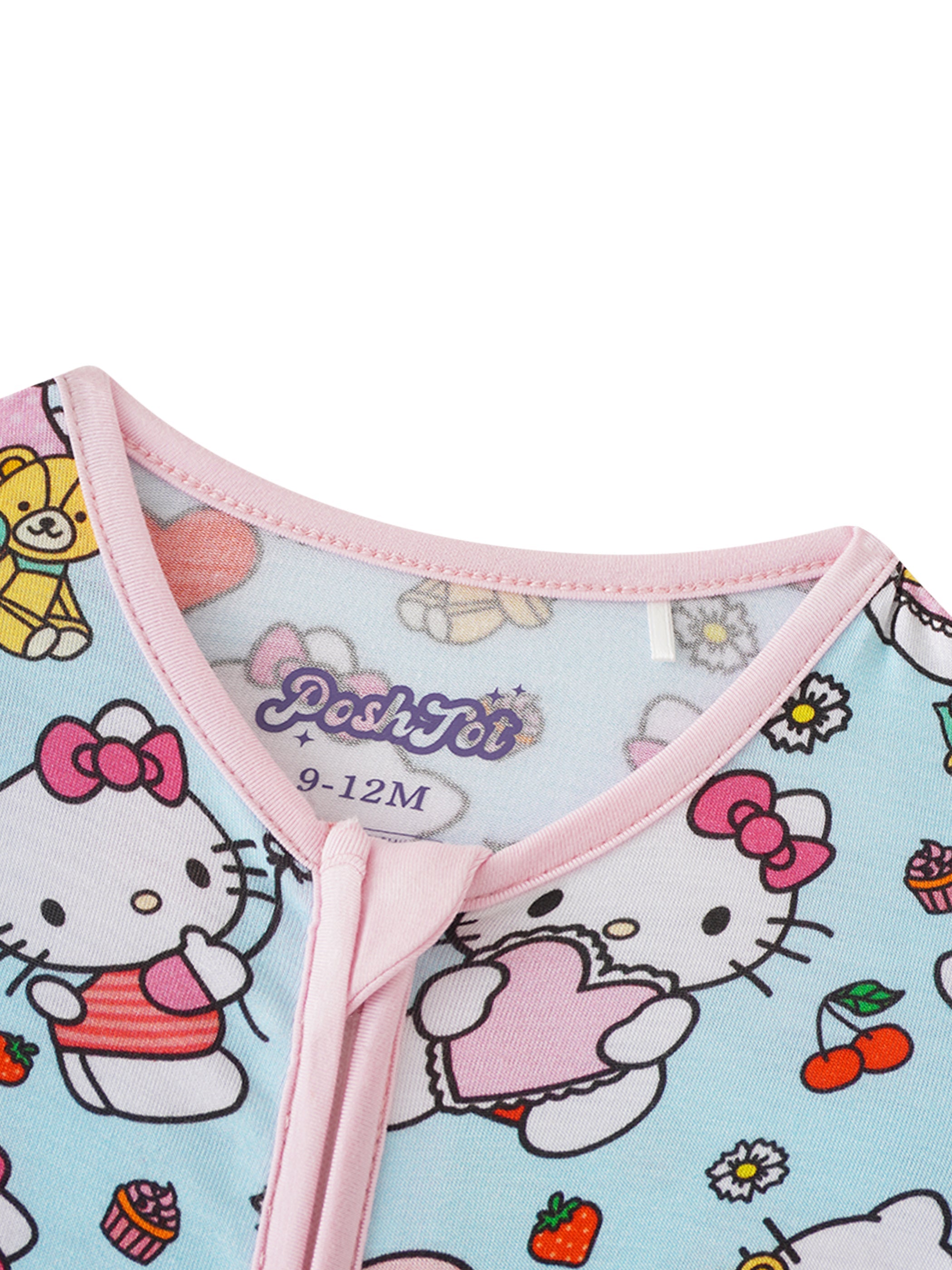 PoshTOT Sanrio Love Hello Kitty Bamboo Baby Convertible Zippy Romper - Aaria Tees Aaria Tees