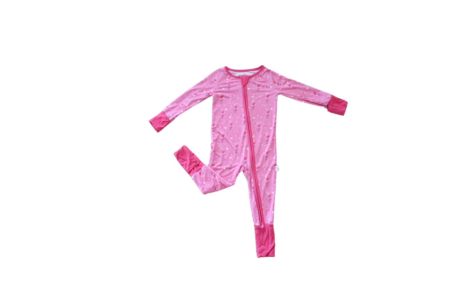Baby Flamingo Romper Pink - Aaria Tees Aaria Tees