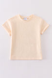 Premium Cream basic T-shirt - Aaria Tees Aaria Tees