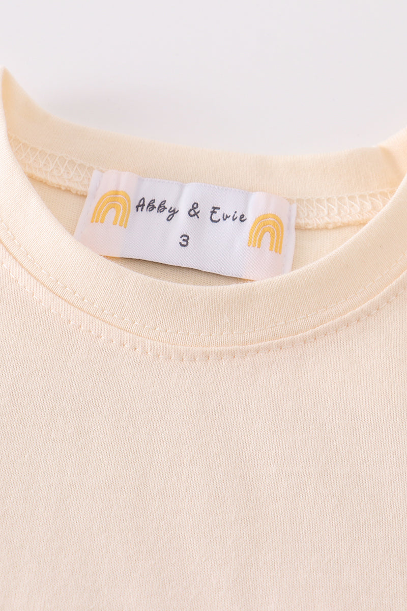 Premium Cream basic T-shirt - Aaria Tees Aaria Tees