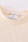 Premium Cream basic T-shirt - Aaria Tees Aaria Tees