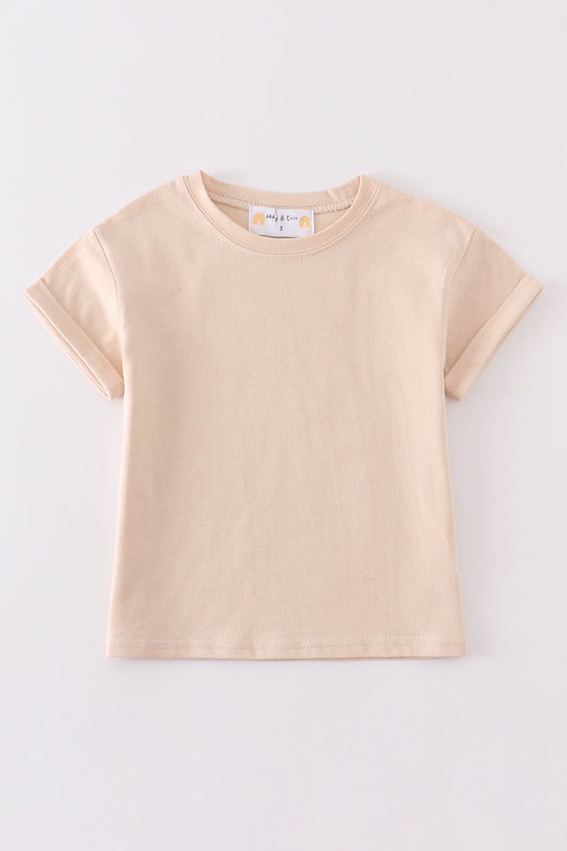 Premium Apricot basic T-shirt - Aaria Tees Aaria Tees