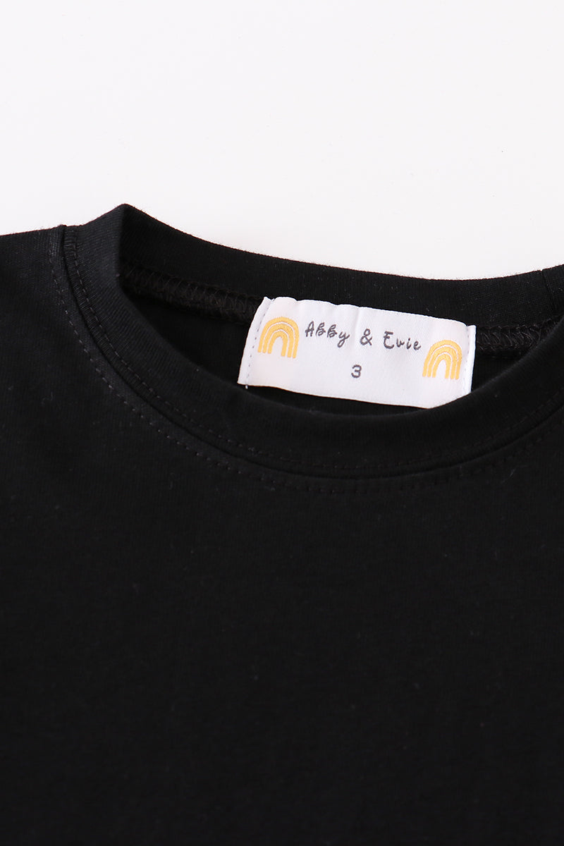 Premium Black basic T-shirt Kids and adult - Aaria Tees Aaria Tees