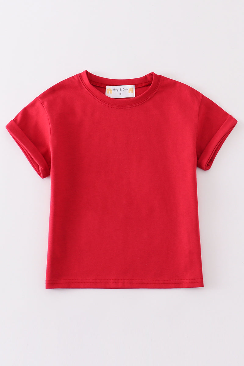 Premium Maroon basic T-shirt Kids and adult - Aaria Tees