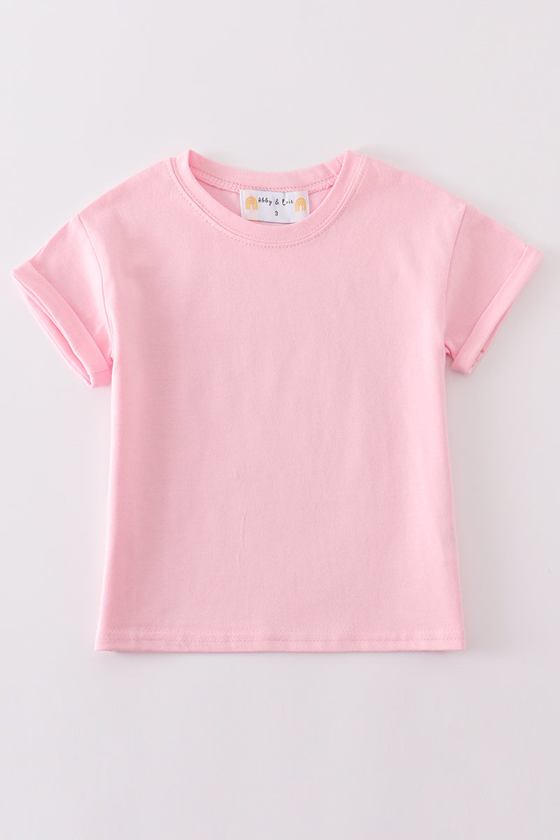 Premium Blush basic T-shirt Kids and adult - Aaria Tees Aaria Tees