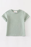Premium Sage basic T-shirt - Aaria Tees Aaria Tees