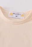 Premium Cream basic bubble Aaria Tees