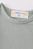 Premium Sage basic bubble Aaria Tees