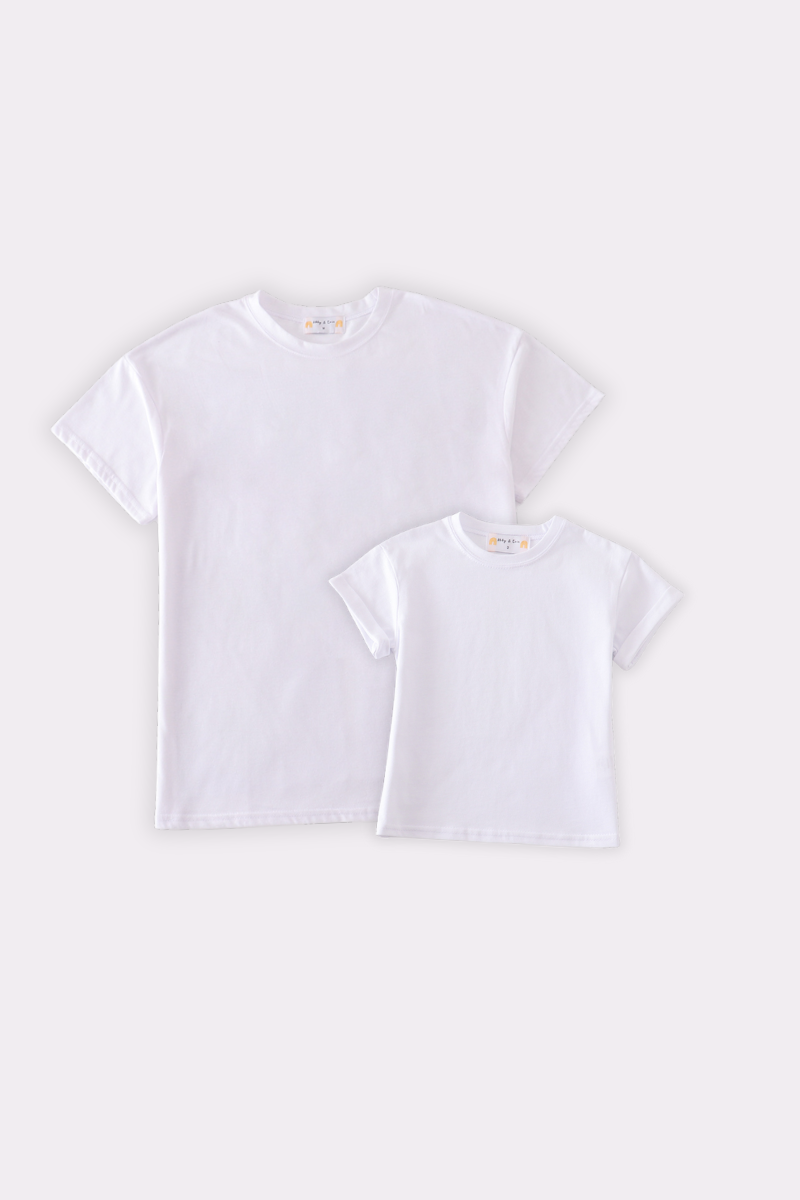 Premium Ivory basic T-shirt Kids and adult - Aaria Tees Aaria Tees