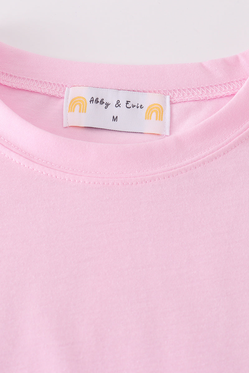 Premium Blush basic T-shirt Kids and adult - Aaria Tees Aaria Tees
