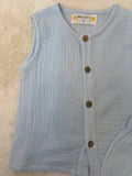 Premium Sky muslin boy shorts set - Aaria Tees Aaria Tees