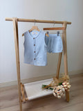 Premium Sky muslin boy shorts set - Aaria Tees Aaria Tees