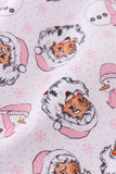 Premium pink christmas santa claus print women pajama pants - Aaria Tees Aaria Tees