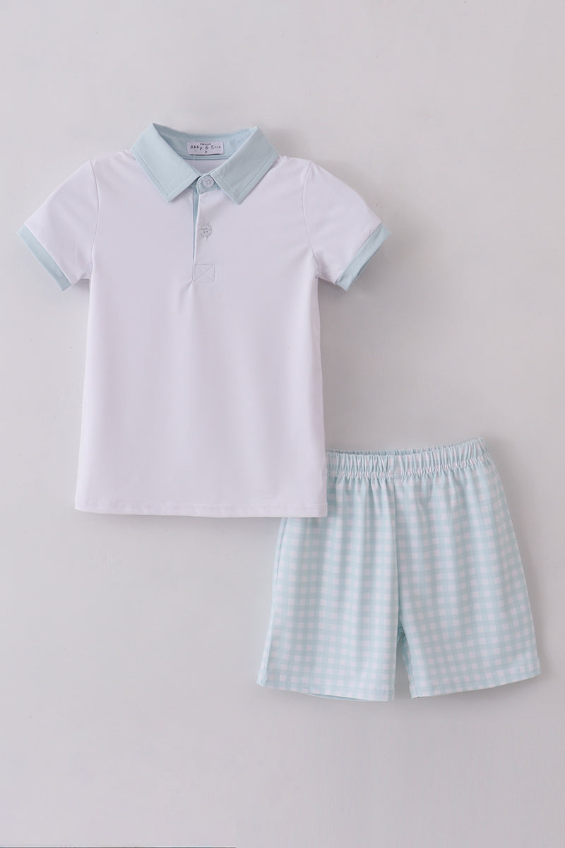 Blue active shorts set - Aaria Tees Aaria Tees