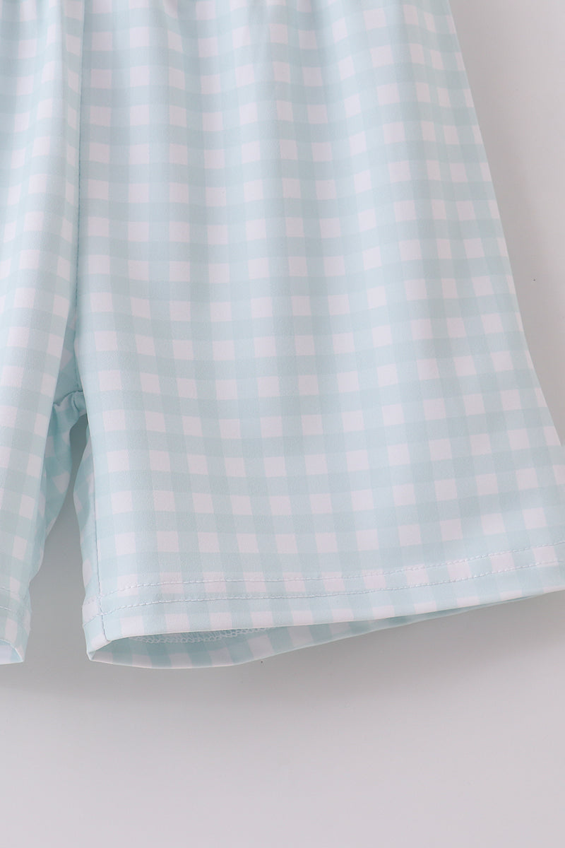 Blue active shorts set - Aaria Tees Aaria Tees