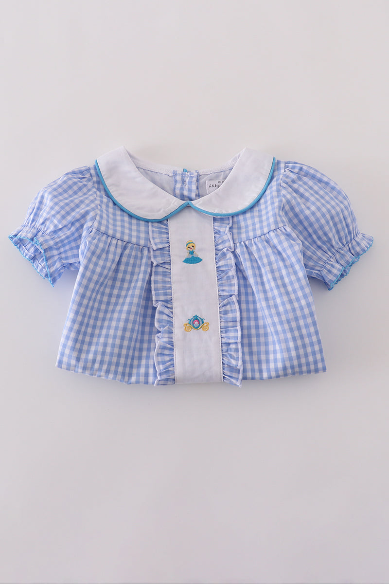 Blue princess pumpkin ruffle set - Aaria Tees Aaria Tees