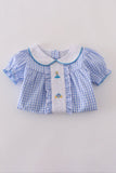 Blue princess pumpkin ruffle set - Aaria Tees Aaria Tees