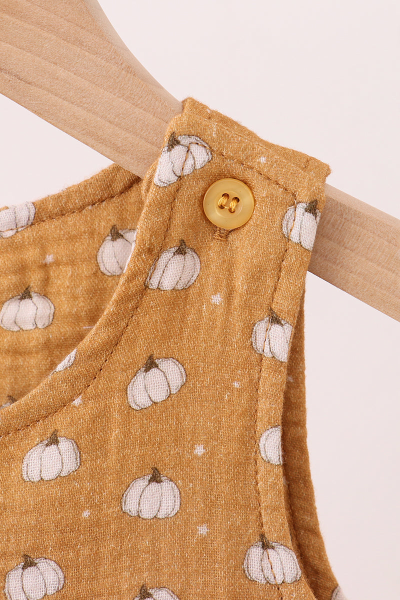 Premium pumpkin print muslin jonjon - Aaria Tees Aaria Tees