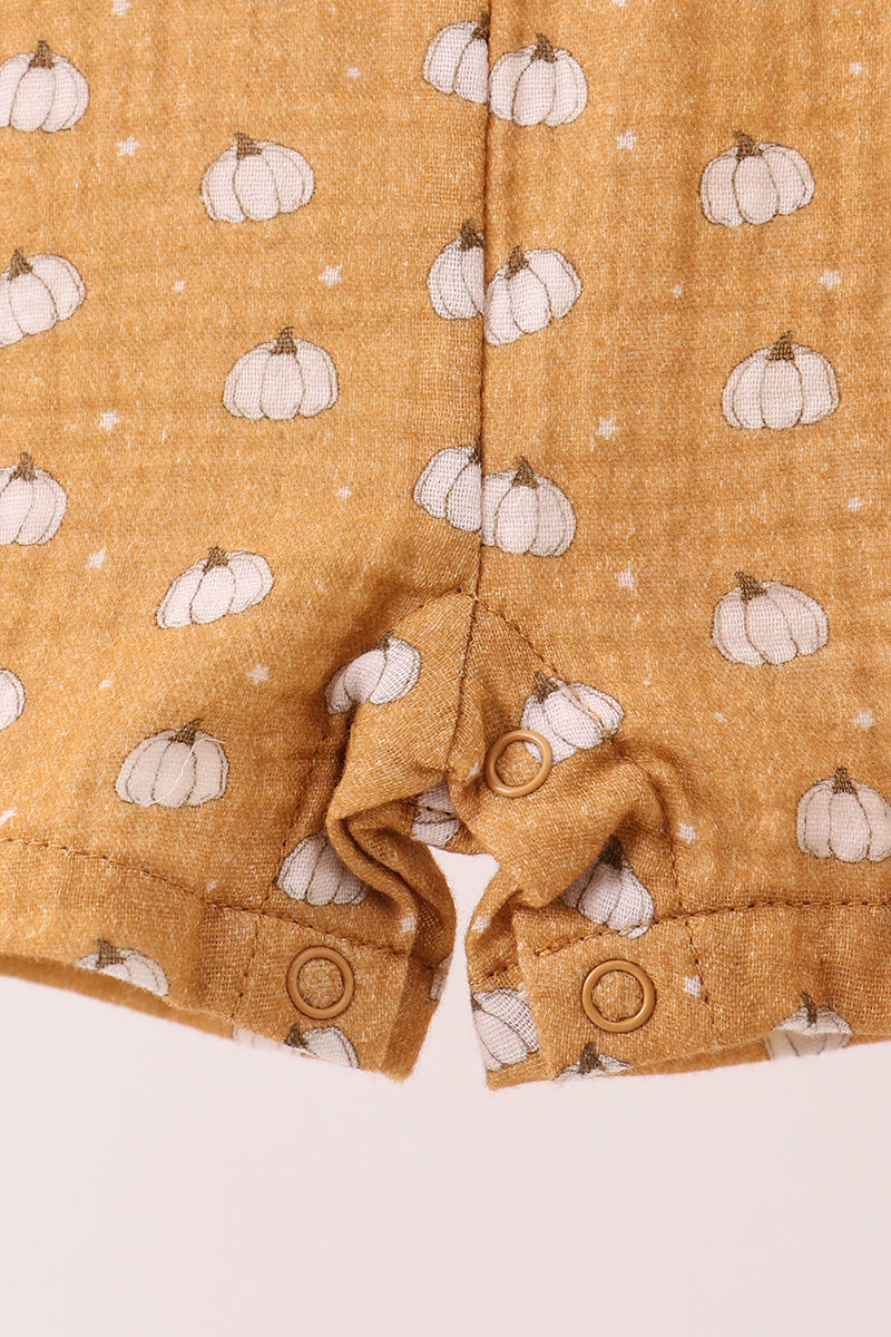 Premium pumpkin print muslin jonjon - Aaria Tees Aaria Tees