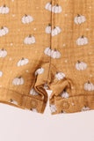 Premium pumpkin print muslin jonjon - Aaria Tees Aaria Tees