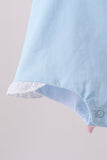 Blue ribbon ruffle bow bubble - Aaria Tees Aaria Tees