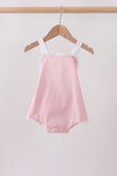 Pink ribbon ruffle bow bubble - Aaria Tees Aaria Tees