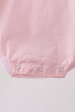 Pink ribbon ruffle bow bubble - Aaria Tees Aaria Tees