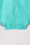 Green ribbon ruffle bow bubble - Aaria Tees Aaria Tees