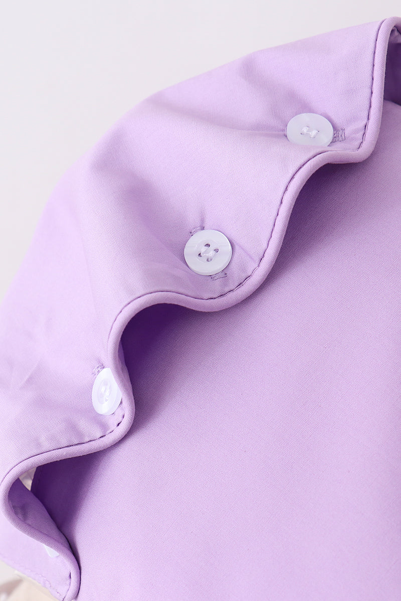 Purple ruffle bow bonnet - Aaria Tees Aaria Tees