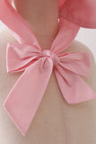 Pink ruffle bow bonnet - Aaria Tees Aaria Tees