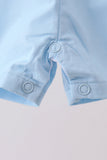 Pink & blue ruffle bow bubble Aaria Tees