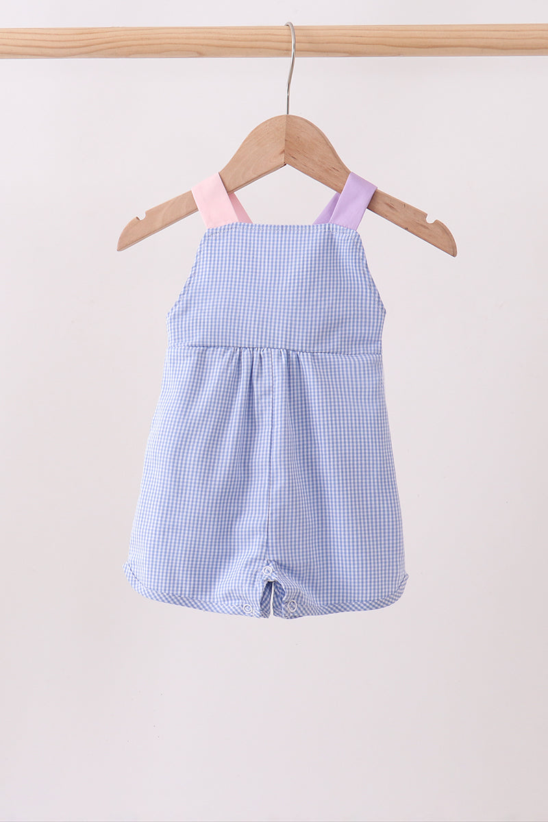 Blue ruffle bow bubble - Aaria Tees Aaria Tees