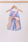 Blue ruffle bow bubble - Aaria Tees Aaria Tees