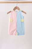 Blue yellow colorblock jonjon - Aaria Tees Aaria Tees