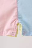 Blue yellow colorblock jonjon - Aaria Tees Aaria Tees