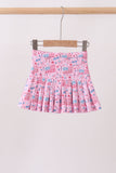 Pink flag star print skorts - Aaria Tees Aaria Tees