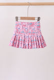 Pink flag star print skorts - Aaria Tees Aaria Tees