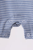 Blue stripe truck embroidery romper - Aaria Tees Aaria Tees