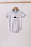 Green vehicle embroidery stripe bubble - Aaria Tees Aaria Tees