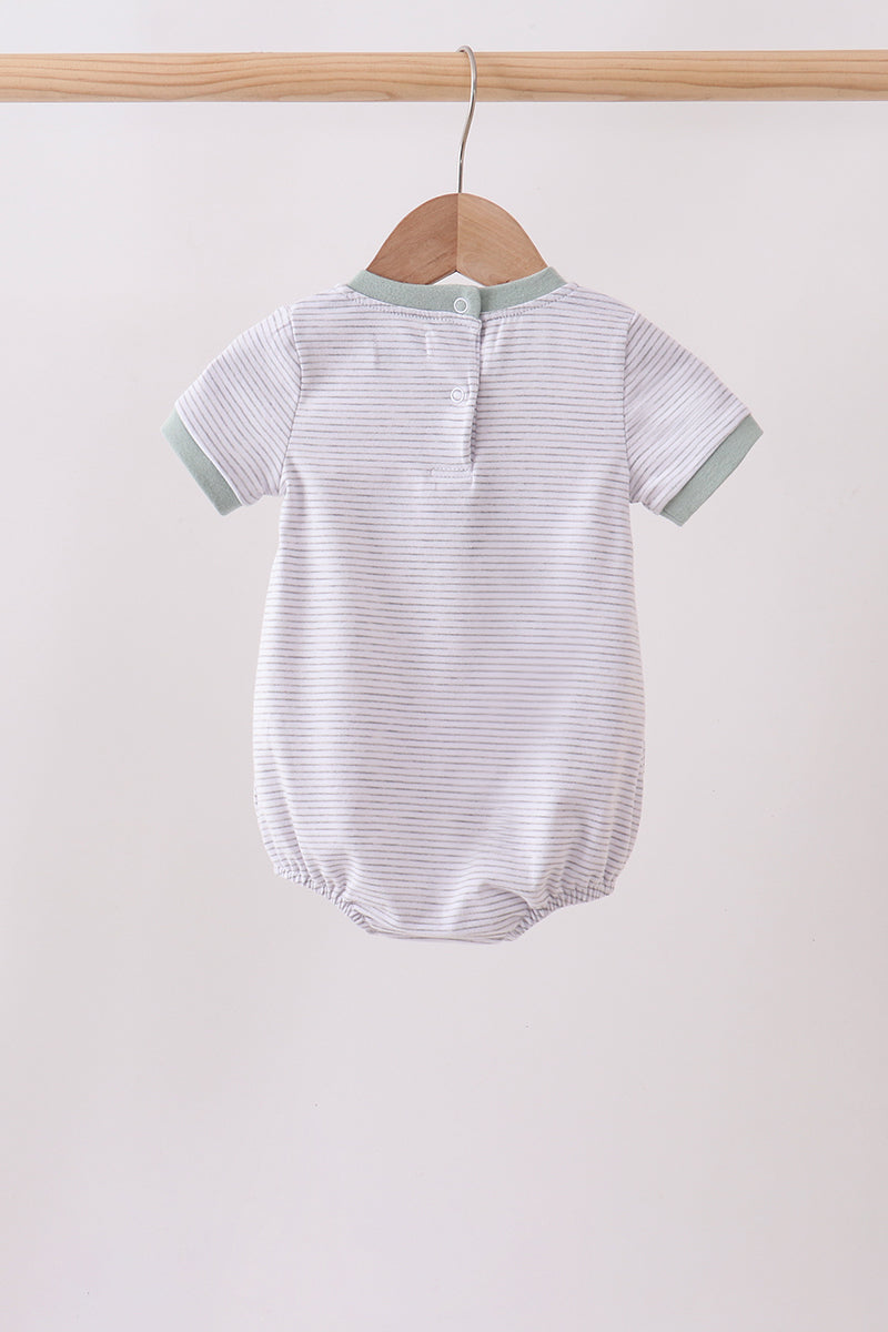 Green vehicle embroidery stripe bubble - Aaria Tees Aaria Tees